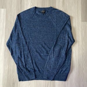 J. Crew Linen/Cotton Pullover Crewneck Sweater - Blue (M)